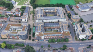 Aerial view of Banbury Park Estate, Walthamstow. Copyright 2026, Google Maps.