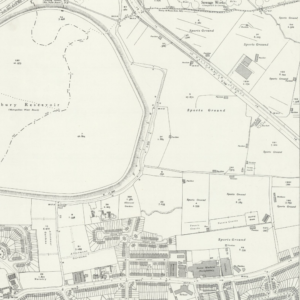 Folly Lane triangle from Ordnance Survey map of Essex (New Series 1913-) n LXXVII.4 Revised: 1935, Published: 1937
